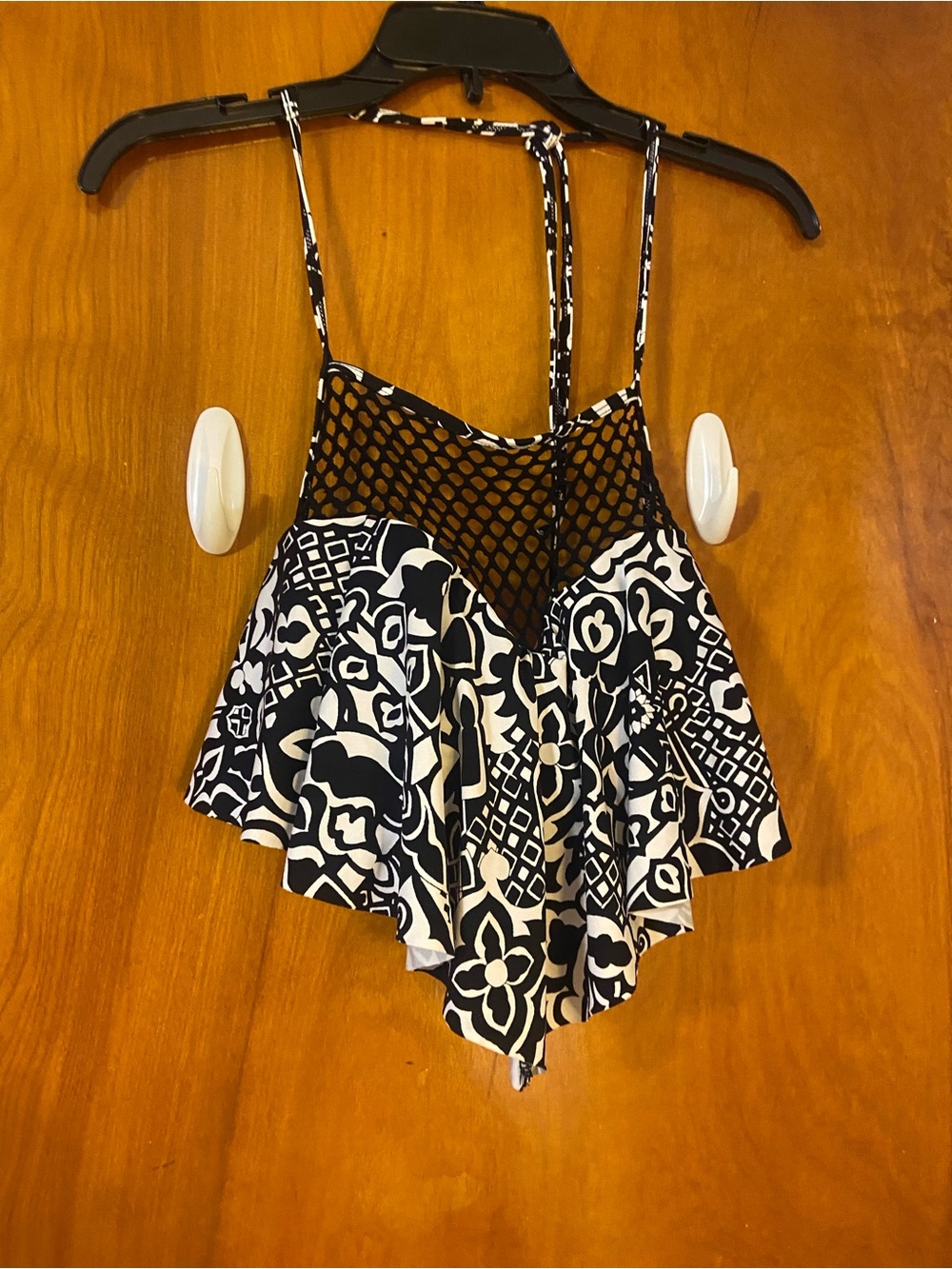 Apt. 9 Black and White Printed Spaghetti Strap Camisole
